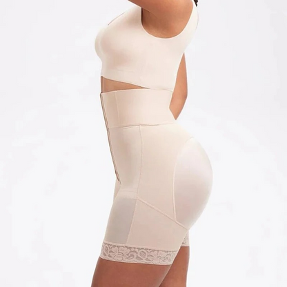 Beige shapewear garment on a white background