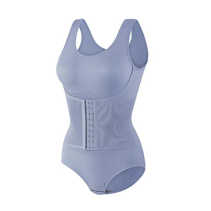 Light blue bodysuit on a white background